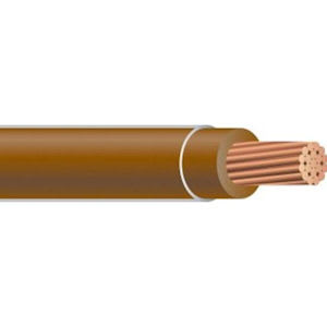 Copper Wire - THHN #10 Stranded BROWN Wire, Copper Conductor (500ft Spool)