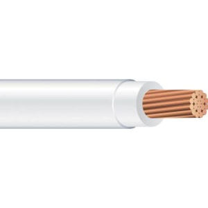 THHN #10 Stranded WHITE Wire, Copper Conductor (500ft Spool)