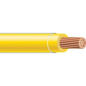 Copper Wire - THHN #10 Stranded YELLOW Wire, Copper Conductor (500ft Spool)