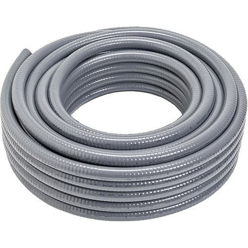 Flexible Liquidtight Conduit - 2-1/2" Type-UA Liquidtight Flexible Steel Conduit, PVC Jacketed, Gray