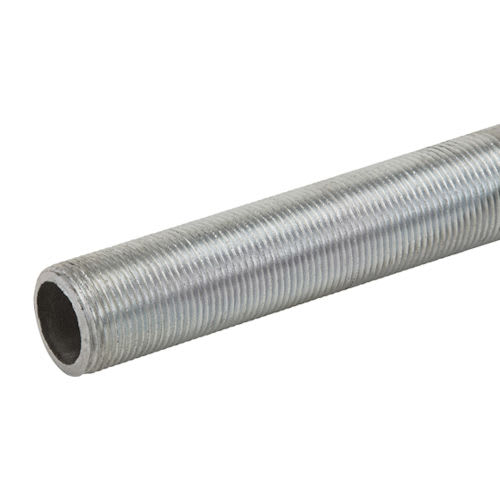 Galvanized Rigid Fittings - 1-1/4" x 36" Rigid Conduit Running Thread Pipe, Galvanized Steel (Order by Foot)