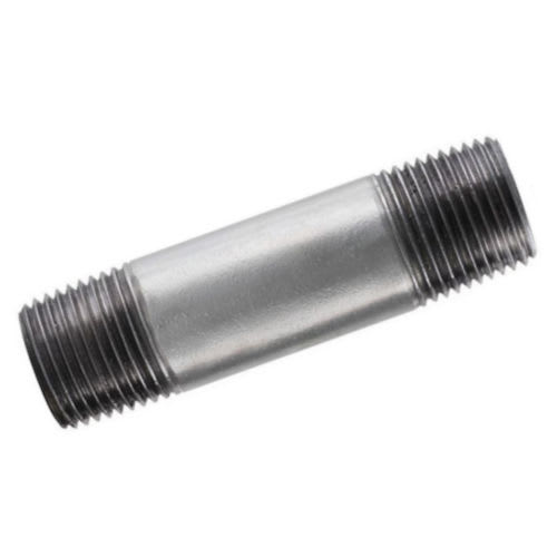 Galvanized Rigid Fittings - 1-1/4" x 6" Rigid Conduit Nipple, Galvanized Steel