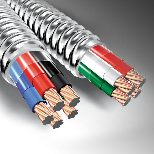 AFC Cable Systems - AFC S004B42T00 12/2 SOL W/G STEEL MC CBL 250FT 55171601