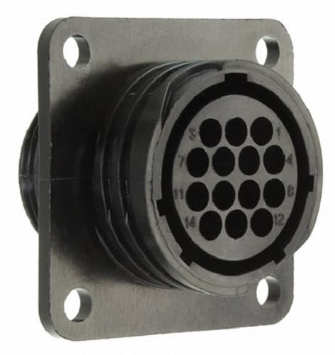 Allied Electronics - ALEL 206043-1 CONNECTOR HOUSING CPC RECEPT ASSY 14POS; SZ 17; SERIES 1 PANEL MNT REV SIX