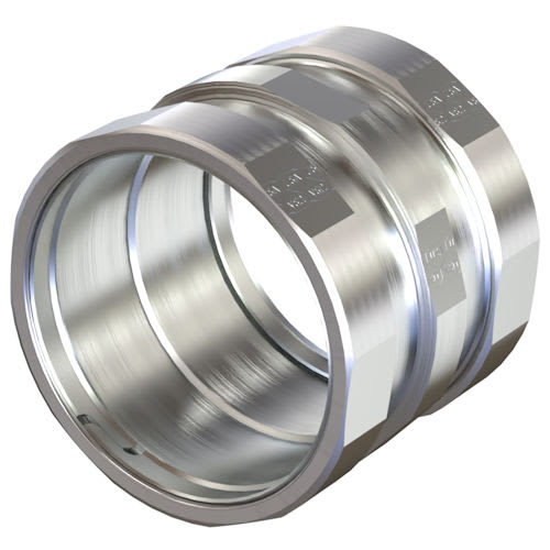 American Fittings - American Fittings ERC300CPLG 3" EMT/Rigid Dual-Rated Compression Coupling, Steel (USA)