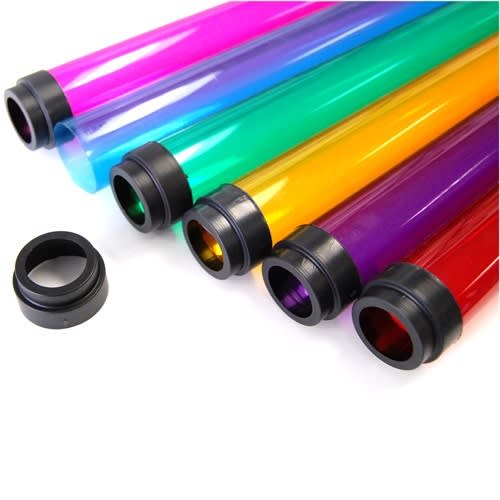 Appleton Electric - McGill 2260-R 48" F40, T12 Colored Polycarbonate Fluorescent Tube Protective Sleeve w/ (2) Caps - RED