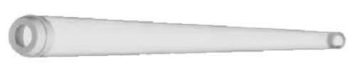 Appleton Electric - McGill 2273 96" T8 Clear Polycarbonate Fluorescent Tube Protective Sleeve with Cap
