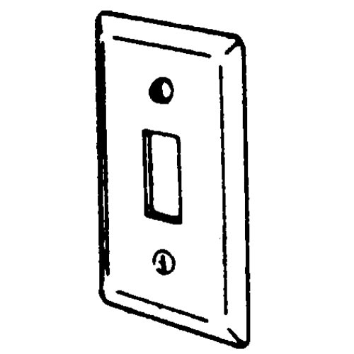 Appleton Electric - Appleton 2594 1-Gang Handy Box Cover, Toggle Switch. Steel (4" x 2-1/8")