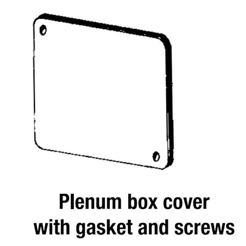 Appleton Electric - Appleton 8465P 4" Square Surface Cover, Flat, Blank Plenum Box Cover Gasketed w/ Captive Screws, Steel