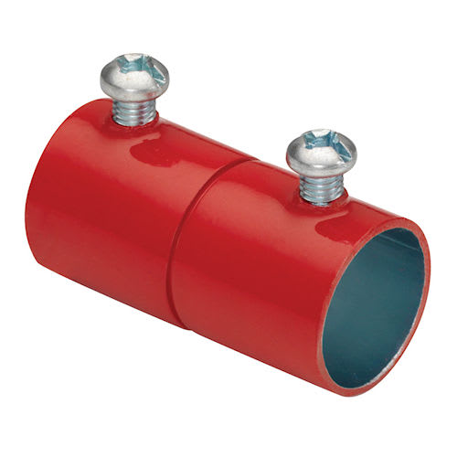 Thomas & Betts Co - Steel City TK122A-FA 3/4" EMT Set Screw Coupling, Steel - RED Fire Alarm