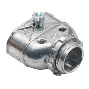 Bridgeport Fittings - Bridgeport 601-DC2 3/8" FMC/AC/MC Strap-Type Duplex Connector, Zinc Die Cast