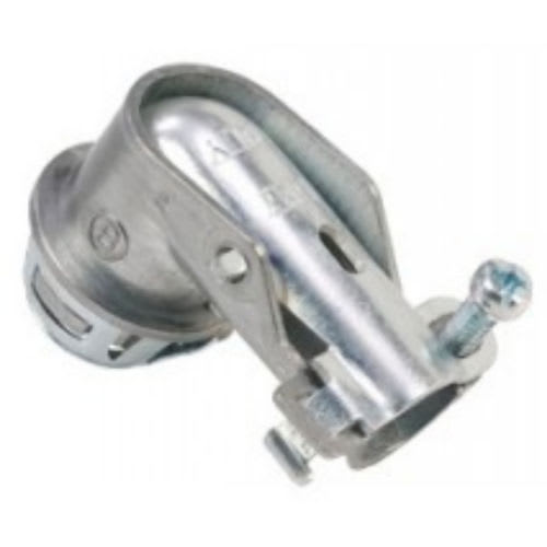 Bridgeport Fittings - Bridgeport 802SP 3/8" E-Z LOCK® 90deg Snap-In Connector, Single Screw, AC/MC Flex