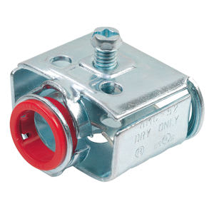Bridgeport Fittings - Bridgeport AMC-52 3/8" Duplex AC/MC/FMC E-Z Lock Connector, .560" Throat, Steel