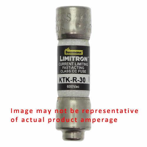 Bussmann Mfg. - Bussmann KTK-R-1 1amp Limitron™ Fast-Acting, Branch Circuit, Class-CC Fuse, Rejection-Type, 600Vac