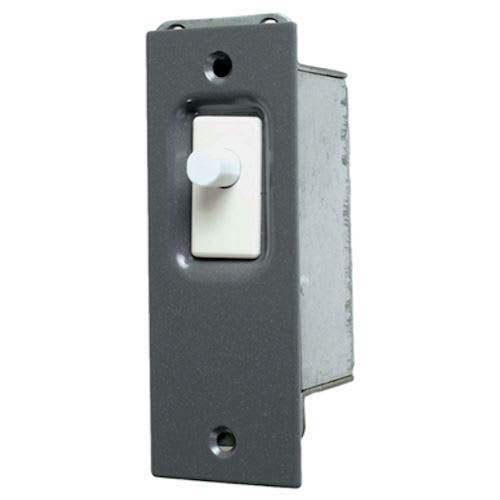 Edwards Signal - Edwards 502A 120VAC 6A Door Jamb Light Switch, Normally Closed (NC), Painted Gray Faceplate