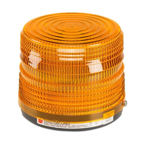 Federal Signal Corp - Federal Signal 141ST-120A Electraflash® Strobe Warning Light, 120VAC, 1/2" NPT Pipe Mount, Indoor/Outdoor - Amber Lens