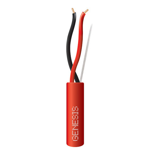 Honeywell / Genesis Cable - Genesis 43061104 18/2 Solid, Unshielded, Riser Rated Power Limited Fire Alarm Cable, FPLR/CL3R/FT4, Red (1000ft Pull Box)