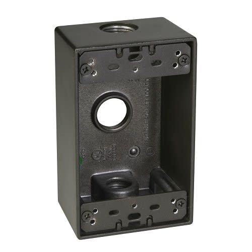 Taymac / Hubbell - RACO SB350Z 1G WP BOX (3) 1/2 IN. O