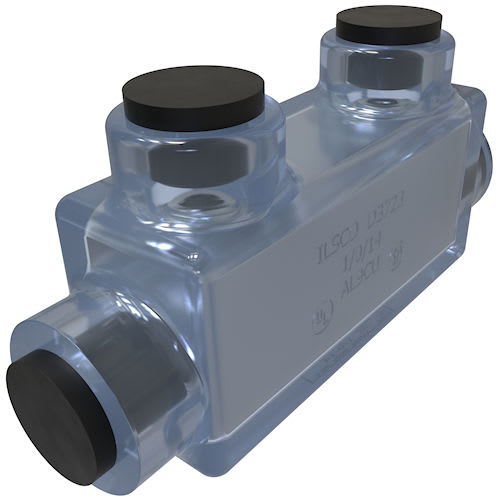 Ilsco - Ilsco ECT-250 ClearTap® Two Wire In-Line & Offset Insulated Splicer-Reducer Connector, 250kcmil-#6 Conductor Range