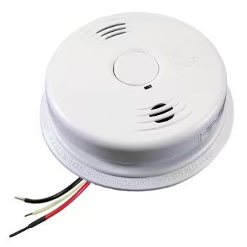 Kidde Safety - Kidde i12010S-CO (21010408-N) AC Wire-in Combination Smoke & Carbon Monoxide (CO) Alarm, 10yr Sealed Lithium Battery Backup, Ionization / Electrochemical Sensing, 85dB