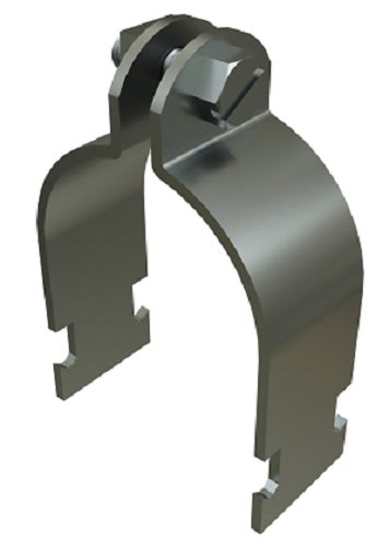 Allied Powerstrut - Power-Strut PS1100-AS-1-1/2-EG 1-1/2" Pipe / Rigid Steel Conduit Clamp, Steel, Electrogalvanized (Pre-Assembled)