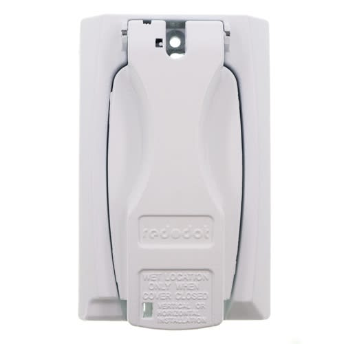 Thomas & Betts Co - Red Dot DCCGV-WH Shrink Wrap White Vertical GFCI Cover