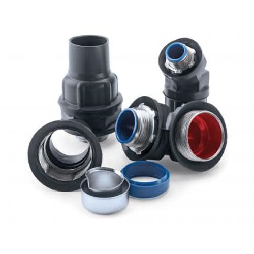 RobRoy - Plasti-Bond PR5333 3/4 Inch 40 Mil Gray PVC Ferrous Metal Straight Liquidtight Connector