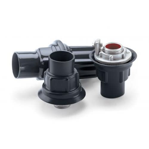 RobRoy - Plasti-Bond PRST3 1 Inch 40 Mil Gray PVC Coated Ferrous Metal Conduit Knockout Hub