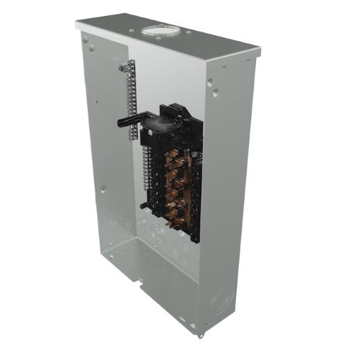 Siemens - Siemens PNW1632B1100C 100A Main Breaker / Convertible Load Center, 16 Spaces / 32 Circuits, 1Phase 3Wire 120/240V, Copper Bus, NEMA-3R, Gray