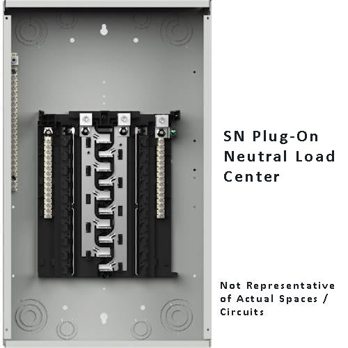 Siemens - Siemens SN4040B1200 200A Main Breaker Load Center, 40 Spaces / 40 Circuits, 1Phase 3Wire 120/240V, Aluminum Bus, NEMA-1, Gray