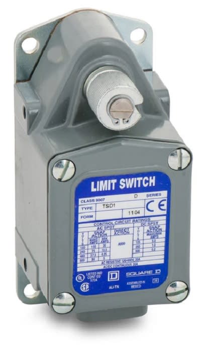 TESENSOR - TES 9007TSD1 600 VAC/VDC 12 Amp SPDT Die-Cast Zinc Spring Return Severe/Extra Heavy Duty Limit Mill Switch