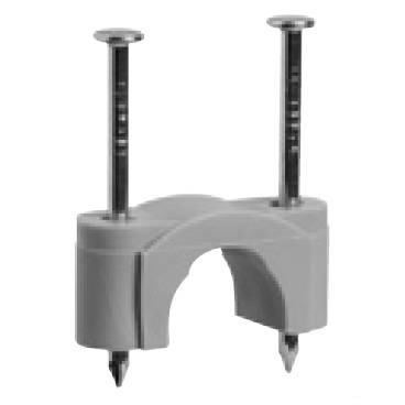 Sturgeon Bay Metal Products - Sturgeon Bay ACMC-10 2-Nail Plastic Cable Strap, AC/MC (3/8" to 1/2" Dia.), Gray (50/Box)
