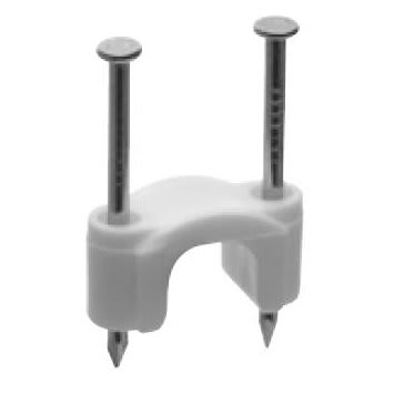 Sturgeon Bay Metal Products - Sturgeon Bay RA-1620R .406" Dia. 2-Nail Plastic NM Cable Strap (10/3, 12/4), White (100/Box)