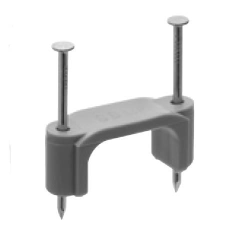 Sturgeon Bay Metal Products - Sturgeon Bay RA-1770 2-Nail Plastic Cable Strap (#4/0 SEU), Gray (25/Box)