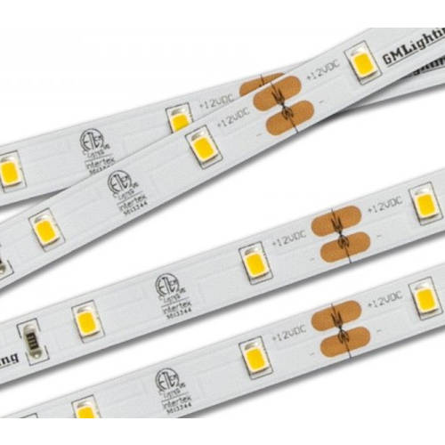 GM Lighting - GM Lighting LTR-E-247V-1.5W-30K-100 24V 1.5W/ft Economy Series Flexible LED Tape Light, 3000K, 100ft Reel