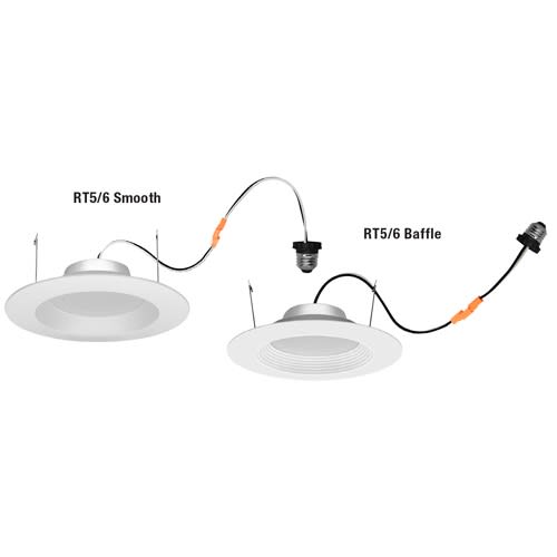 LEDVANCE Sylvania - Sylvania 40629 LED/RT5/6/725/930/G2/CEC LED RT5/6 Downlight, 8.5W, Dimmable, 92CRI, 725 Lumen, 3000K