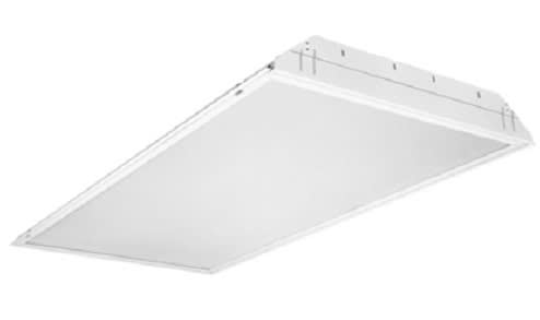 Lithonia Lighting - Lithonia Lighting 2GT8 4 32 A12 MVOLT 1/4 GEB10IS PWS1836 LP735 2 x 4 Foot 4-Lamp 32 W 120 to 277 Volt T8 Lensed Troffer
