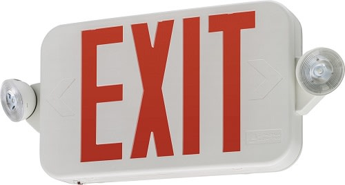 Lithonia Lighting - LITH ECCRLLHM6 LED EXIT LT LESS HEADS REM CAP BAT BCKP OFF WHT