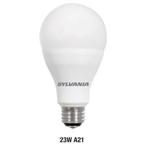 LEDVANCE Sylvania - Sylvania 79735 LED23A21/DIM/O/850/U/RP ULTRA LED™ A21 Lamp, 23W 120V, Dimmable, 80CRI, 2600 Lumen, 5000K, E26 Medium Base, Frosted Finish
