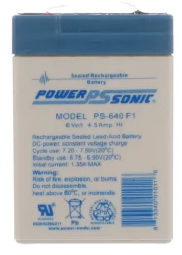 Batoray - BATO PS-640F1 6V 4.5AH BATT