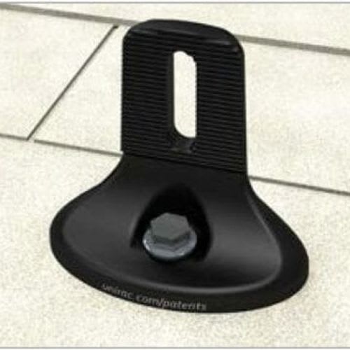 Unirac Inc - Unirac 004085D Flashloc Attachment Mount Kit for Component Roofs, includes Bolts/Screws & Sealant, Dark Bronze Anodized (Black)