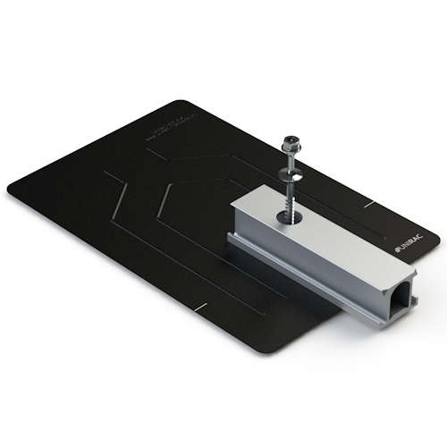 Unirac Inc - Unirac 004271D SFM INFINITY FlashKit Slider S for Comp Shingle Roof, Dark Bronze Anodized (Black)