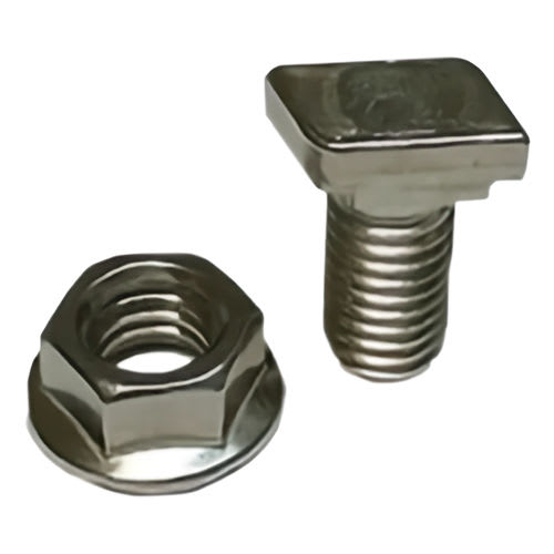 Unirac Inc - Unirac 009020S SolarMount Bonding T-Bolt & Nut, 3/8" x 3/4", Stainless Steel