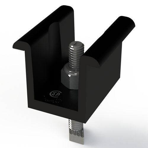 Unirac Inc - Unirac 302030D SolarMount Mid-Clamp Pro, Universal, 30mm-51mm (1.18"-2.00") - Dark Bronze Anodized (Black)