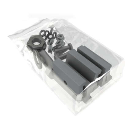 Unirac Inc - Unirac 404013 Ground Fixed Tilt Assembly Hardware Kit, 4-Rail