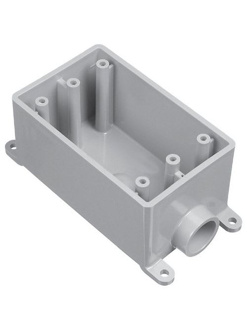 PVC Fittings - 1/2 Inch FSE Style PVC Gang Box with Lugs