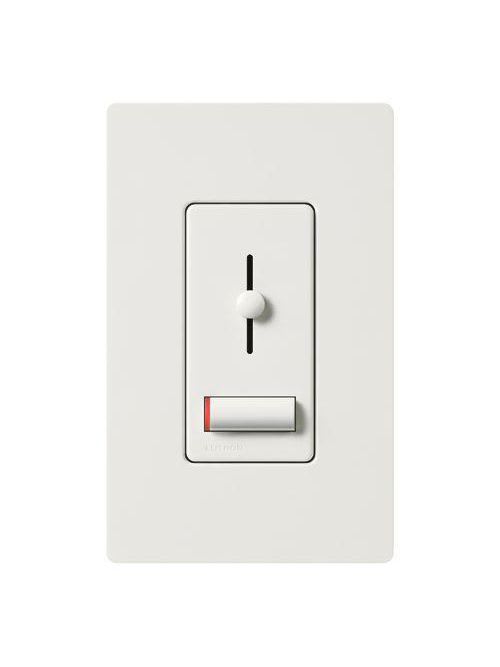 Lutron - Lutron Electronics LX-600PL-WH 600 W 120 Volt White 1-Pole Incandescent/Halogen Preset Dimmer with Locator Light