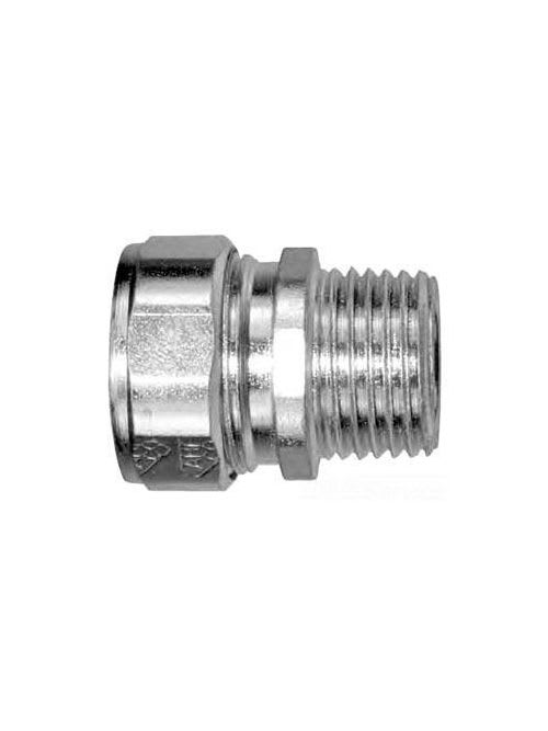 American Fittings - American Fittings CG125D1375 1-1/4" Straight Cord Grip Connector, Range 1.250-1.375, White Grommet, 11/16" Thread Length, Steel (USA)