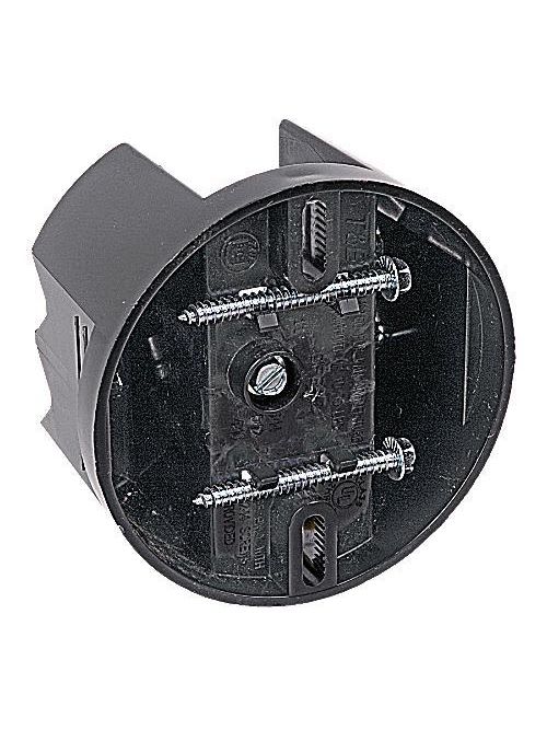 Thomas & Betts Co - Carlon CFB-12 4" Round Ceiling Fan/Fixture Box, Saddle-Type, 2-3/8" Deep, Polycarbonate, 12.0cu.in