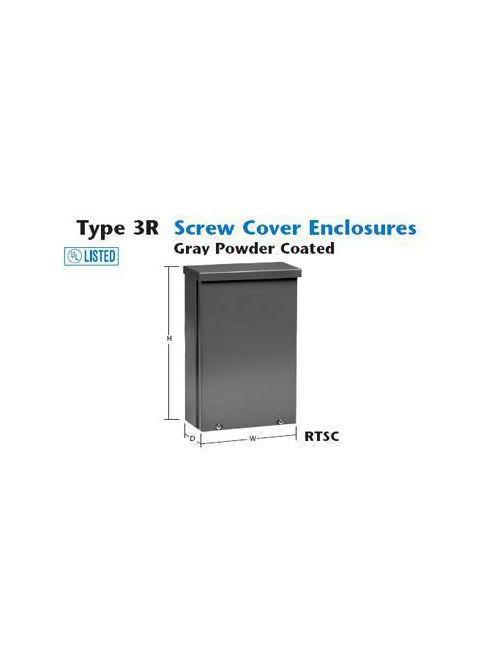 Unity Mfg - Unity Manufacturing 12128RTSCNK NEMA3R Screw Cover Box